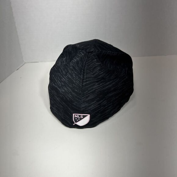 New Era Black Inter Miami CF Team Logo 59FIFTY Fitted Hat Size 8 Soccer - Picture 4 of 6